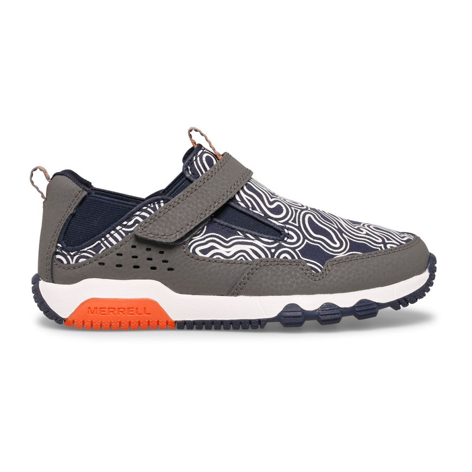 Veľký Detský Voľný Pohyb Chroma Moc Gray Navy Merrell