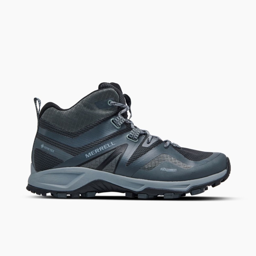 Merrell Black Grey Pánske Mqm Flex 2 Mid Goretex