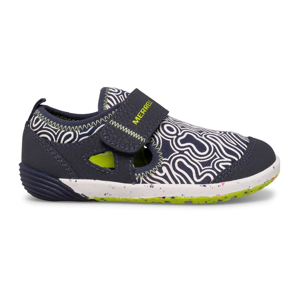 Merrell Holé Kroky Malého Dieťaťa® H2o Chroma Teniska Navy Lime
